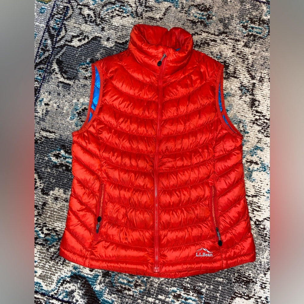 L.L. Bean Vibrant Red Puffer Vest